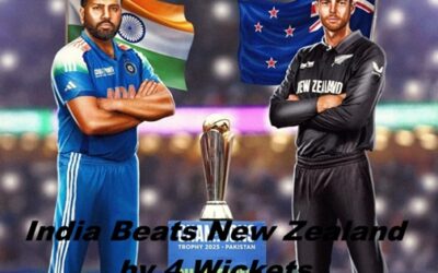 India Won by 4 Wickets in Champions Trophy 2025 in Final with New Zealand